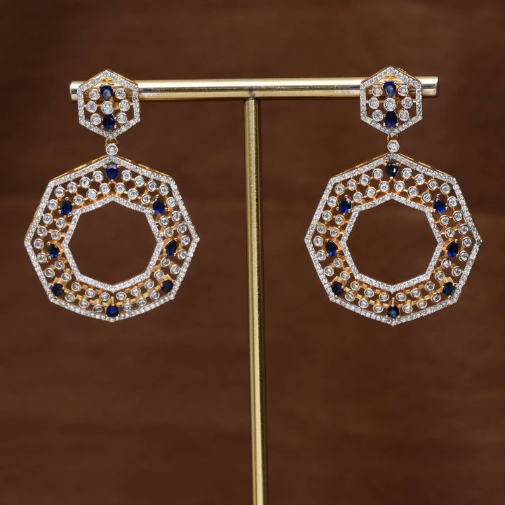 CZ Diamond Finish Earrings