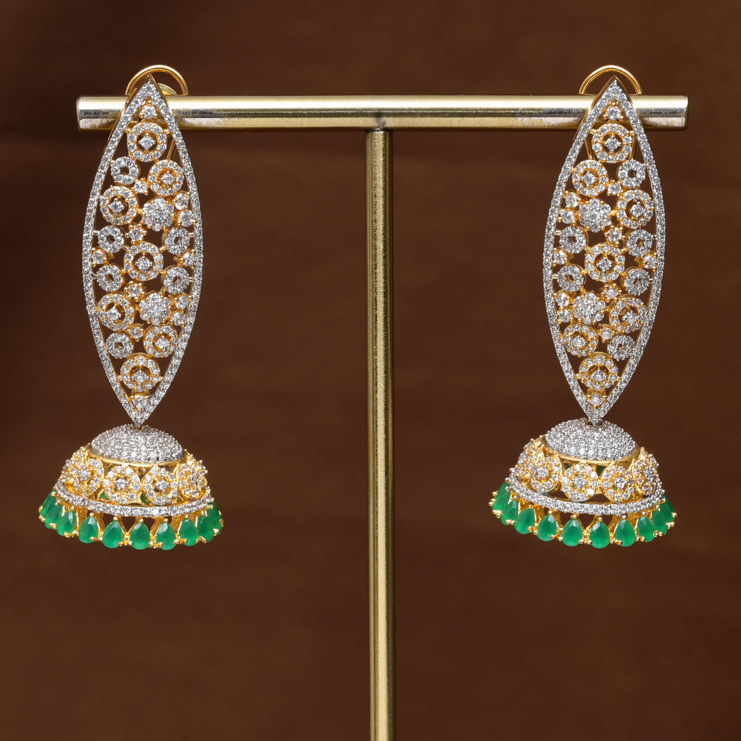 CZ Diamond Finish Earrings