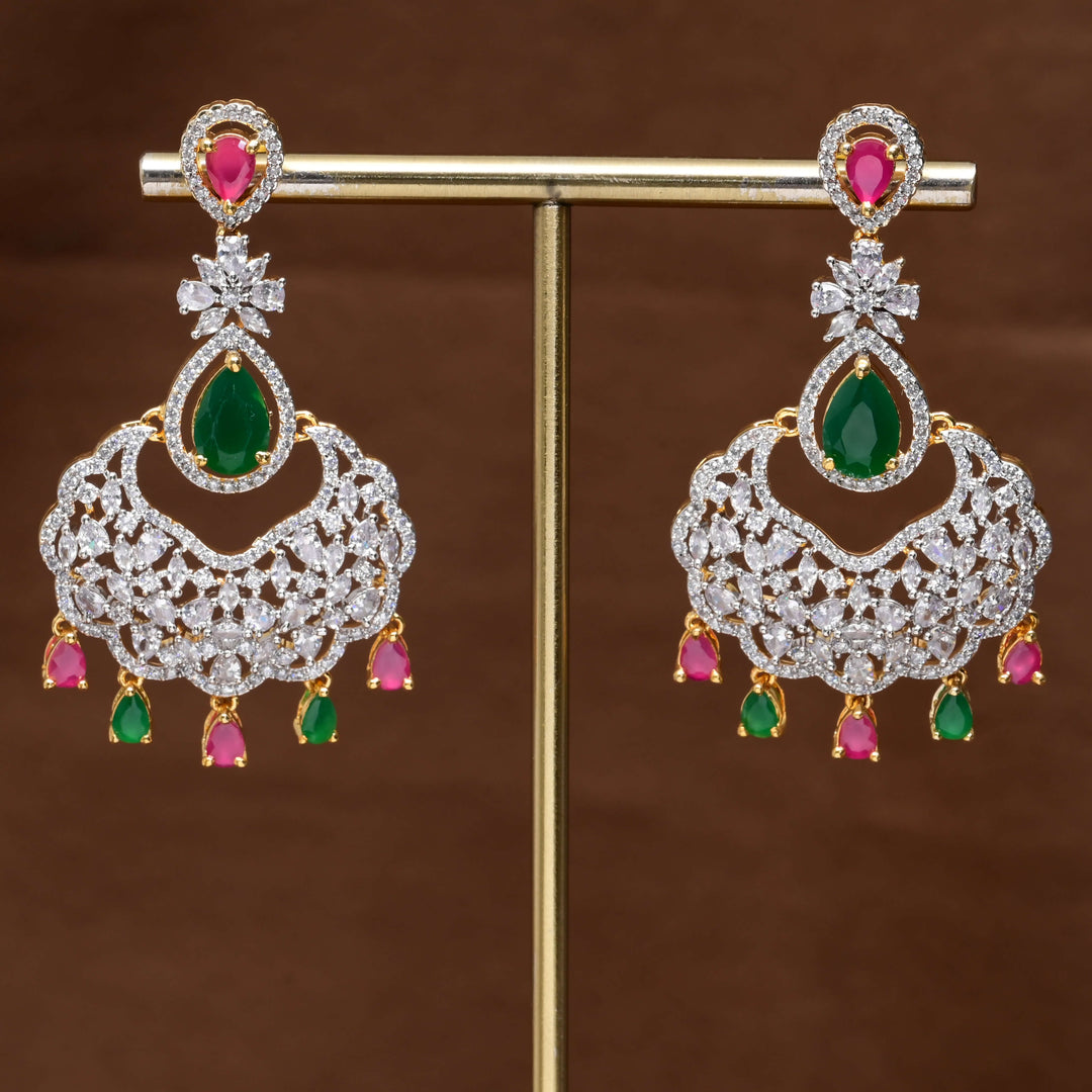CZ Diamond Finish Earrings