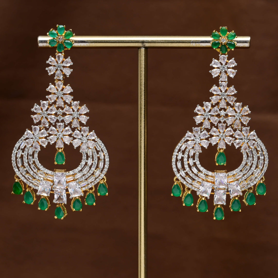 CZ Diamond Finish Earrings