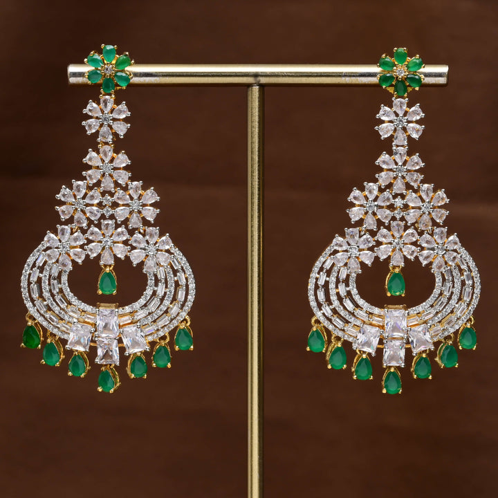 CZ Diamond Finish Earrings