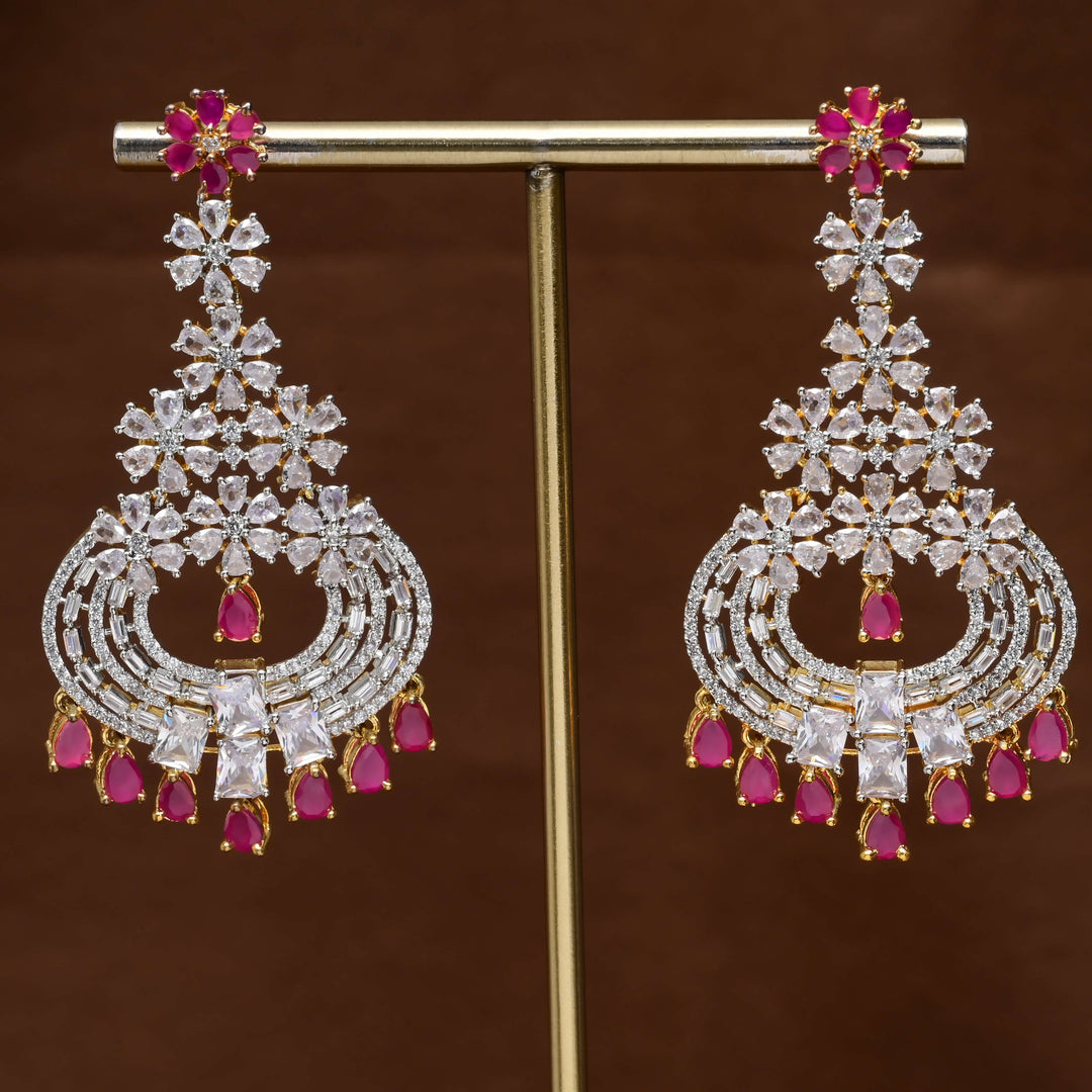 CZ Diamond Finish Earrings