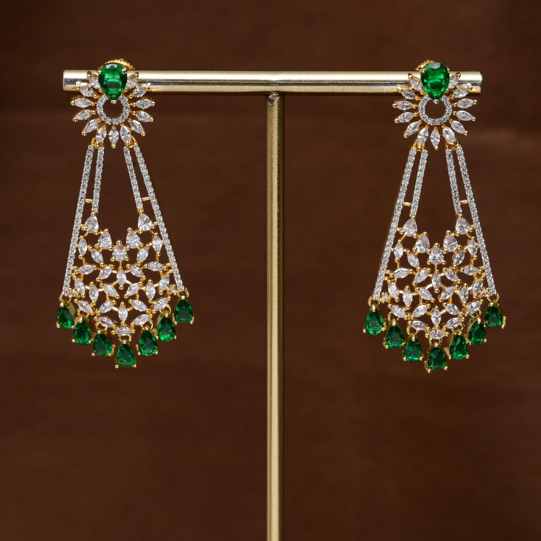 CZ Diamond Finish Earrings