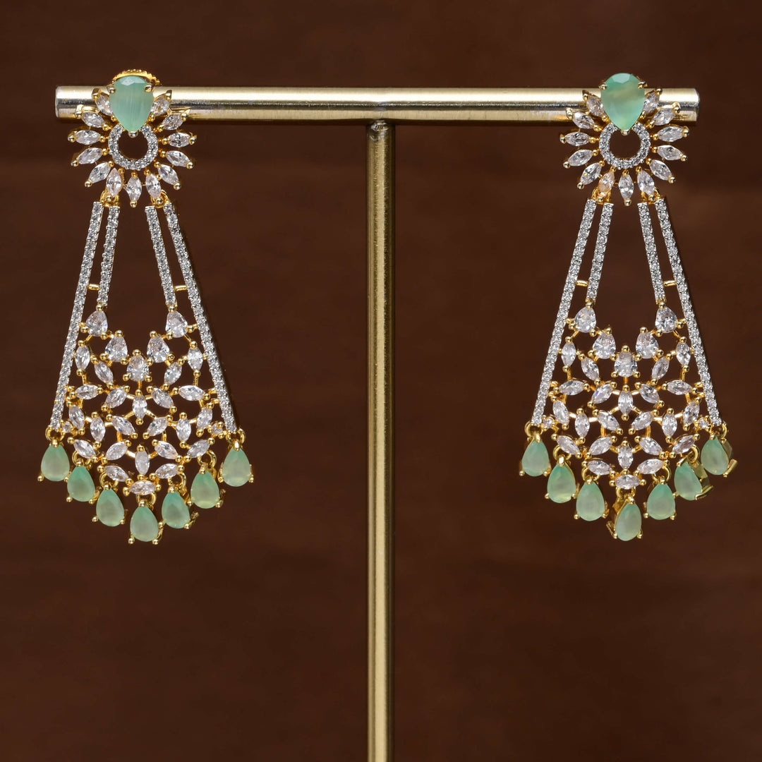 CZ Diamond Finish Earrings