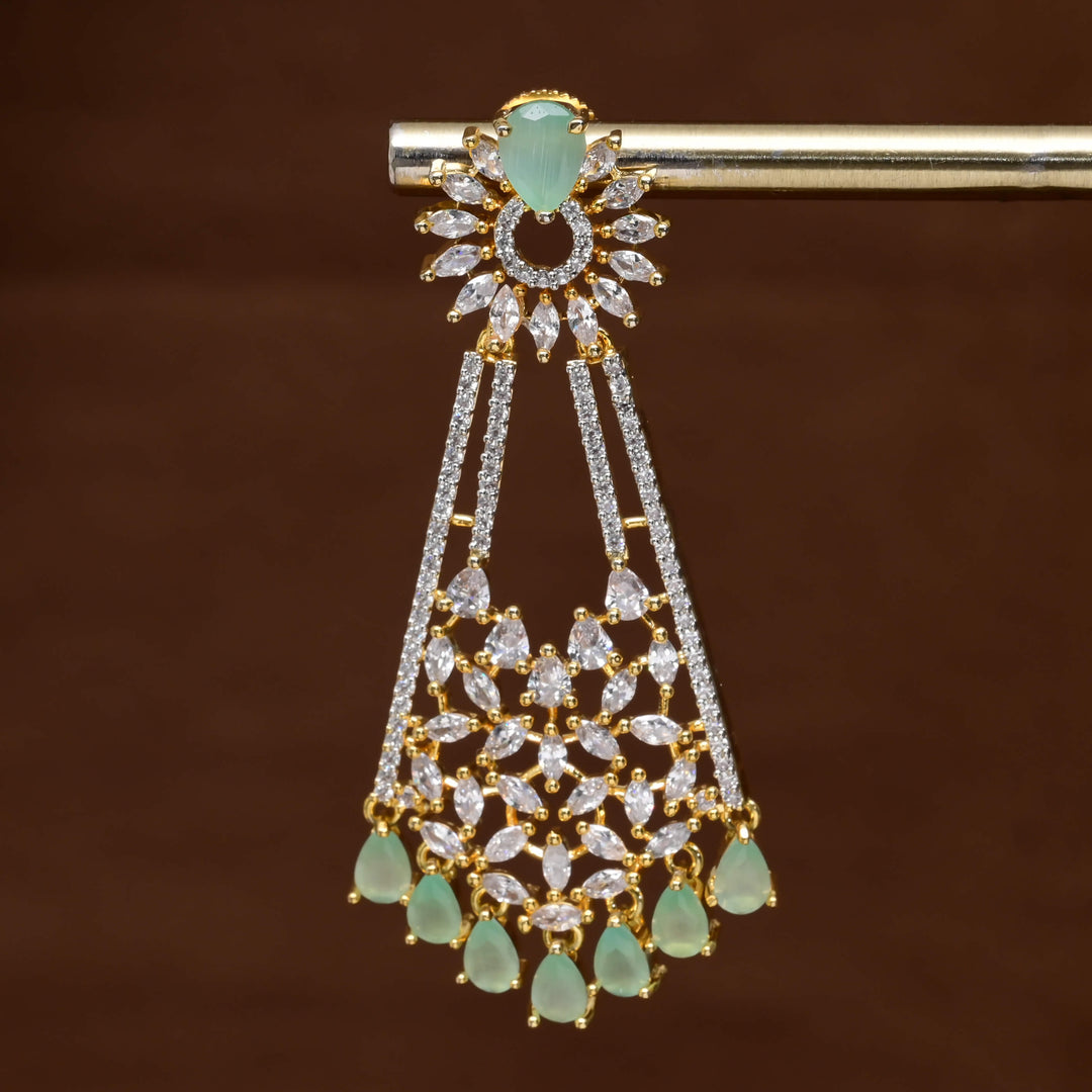 CZ Diamond Finish Earrings