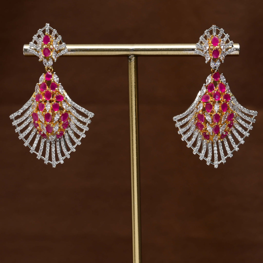 CZ Diamond Finish Earrings