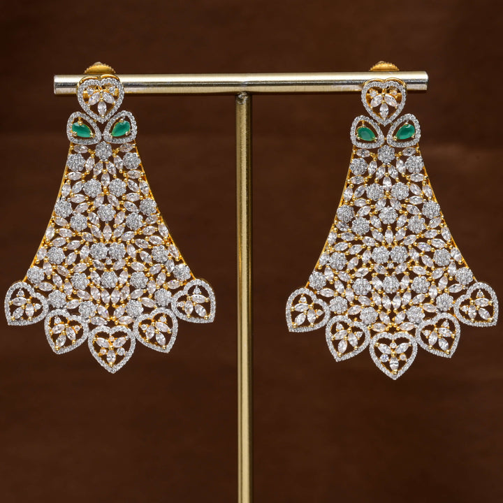 CZ Diamond Finish Earrings