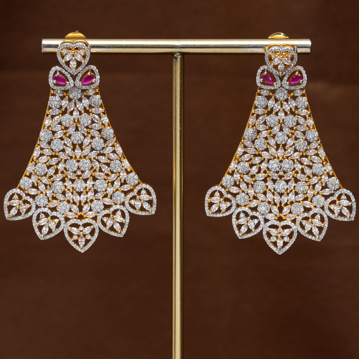 CZ Diamond Finish Earrings