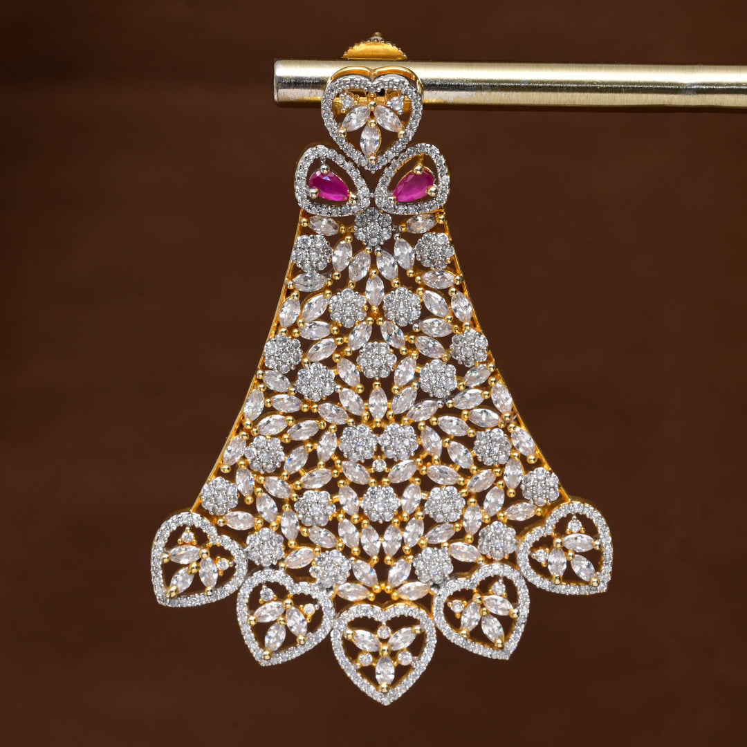 CZ Diamond Finish Earrings