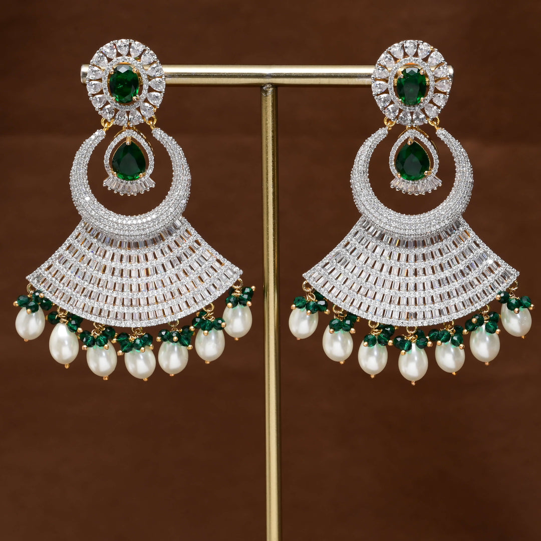 CZ Diamond Finish Earrings
