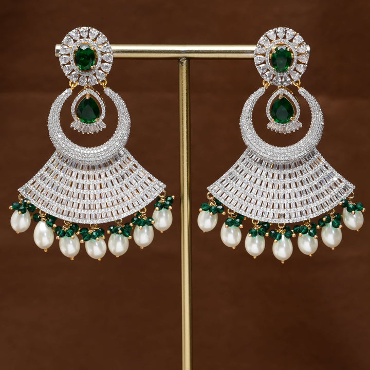 CZ Diamond Finish Earrings