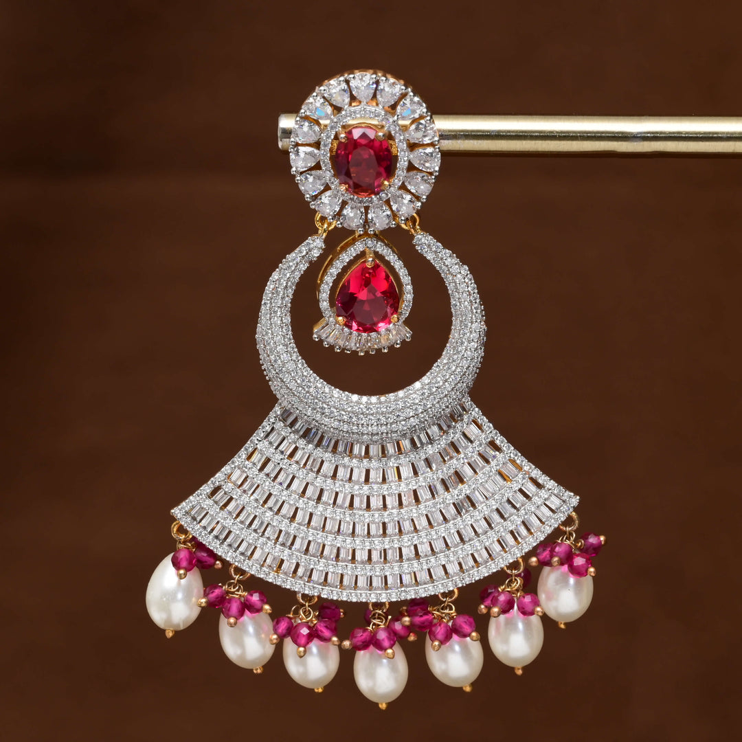 CZ Diamond Finish Earrings