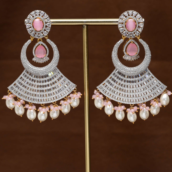 CZ Diamond Finish Earrings