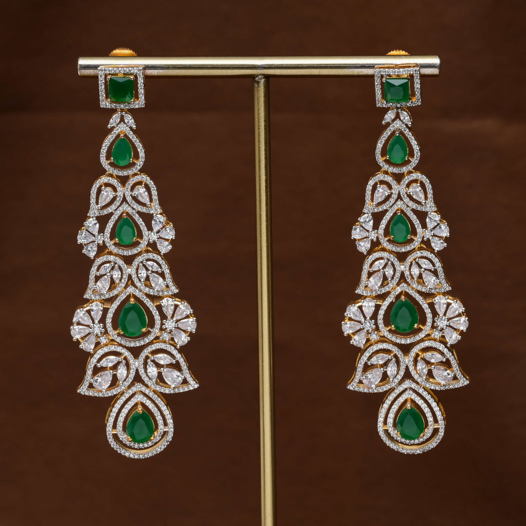 CZ Diamond Finish Earrings