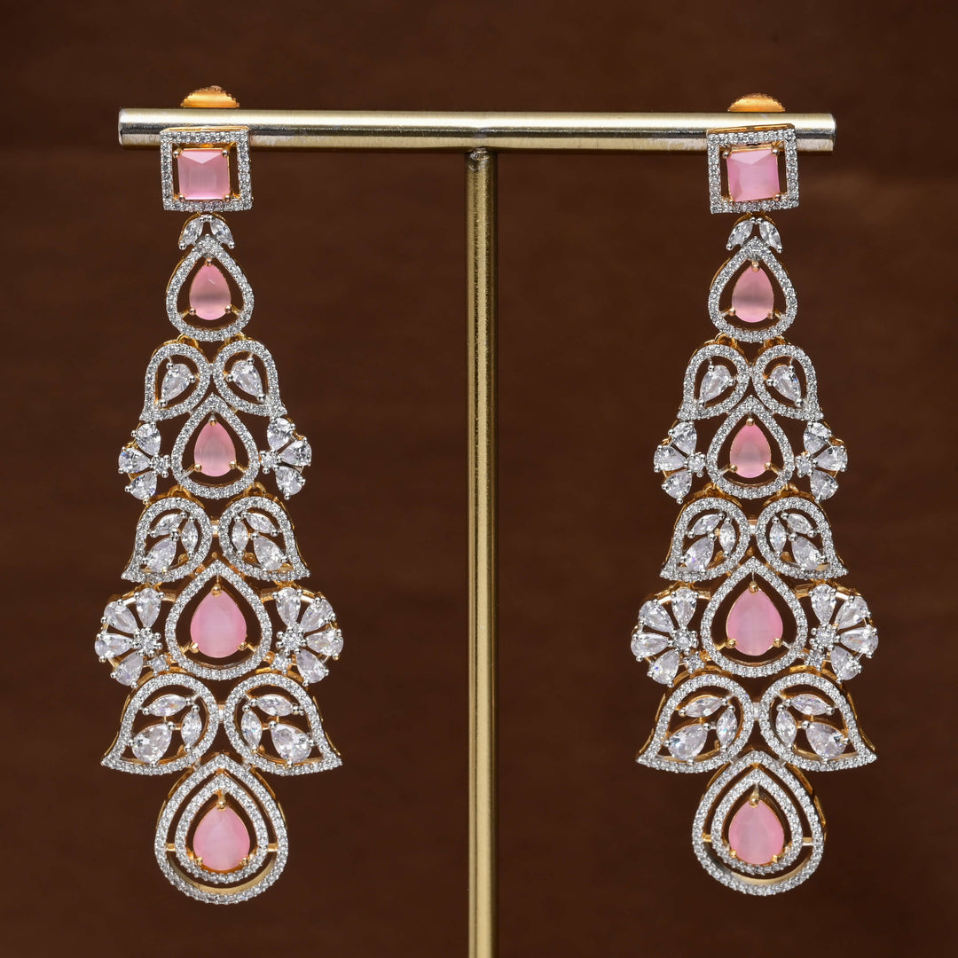 CZ Diamond Finish Earrings