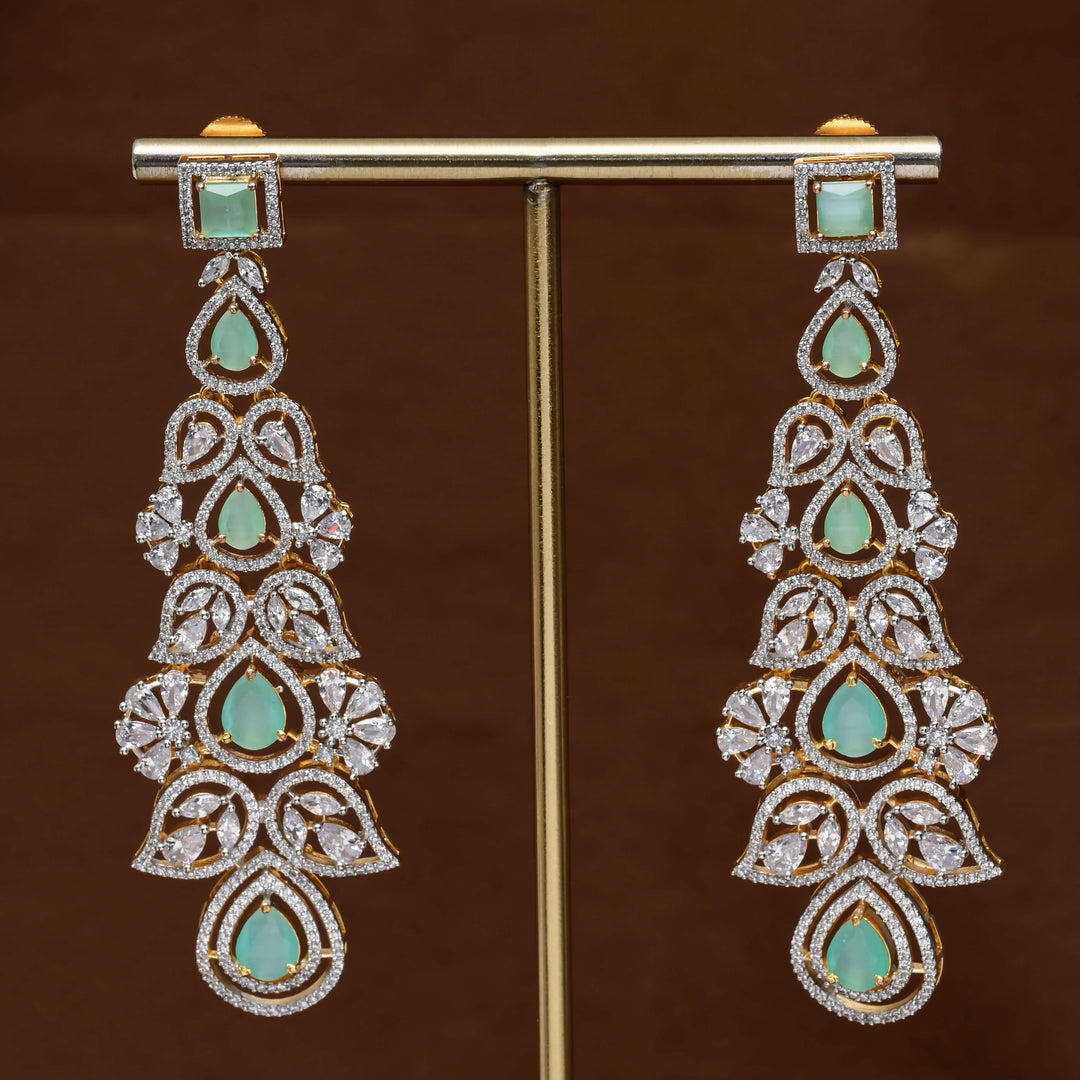 CZ Diamond Finish Earrings