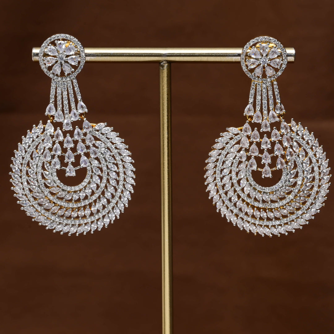 CZ Diamond Finish Earrings