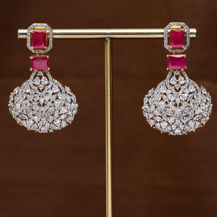 CZ Diamond Finish Earrings