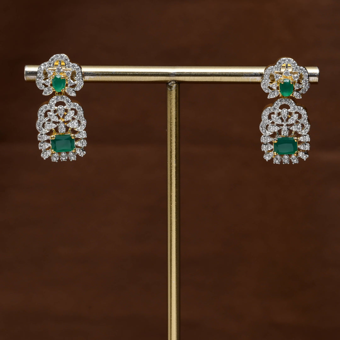 CZ Diamond Finish Earrings