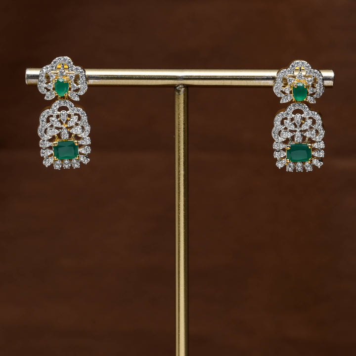 CZ Diamond Finish Earrings