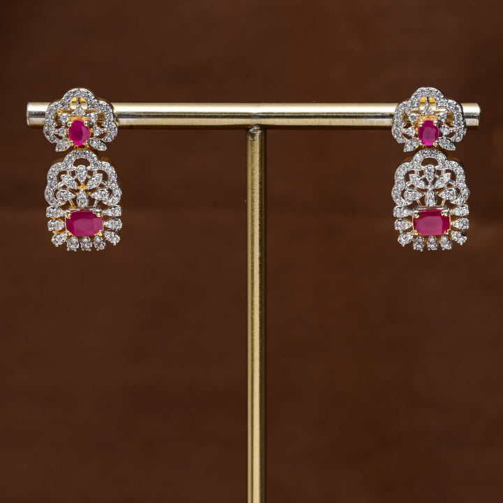 CZ Diamond Finish Earrings