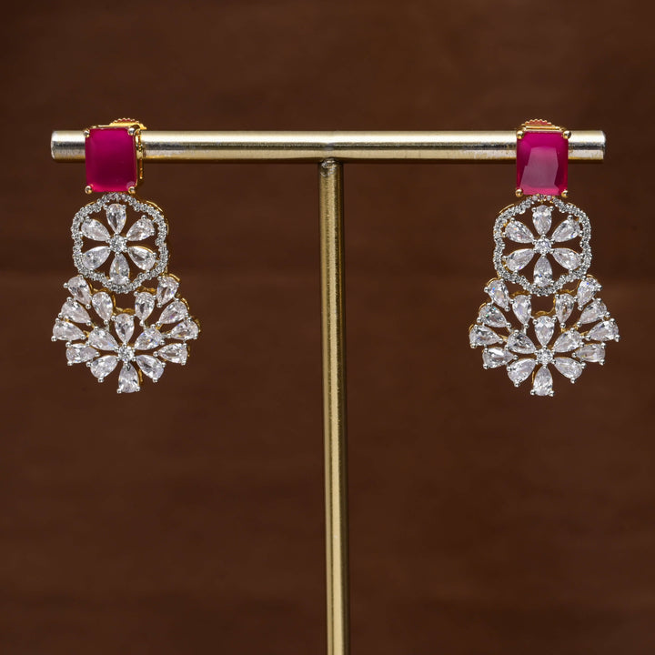 CZ Diamond Finish Earrings