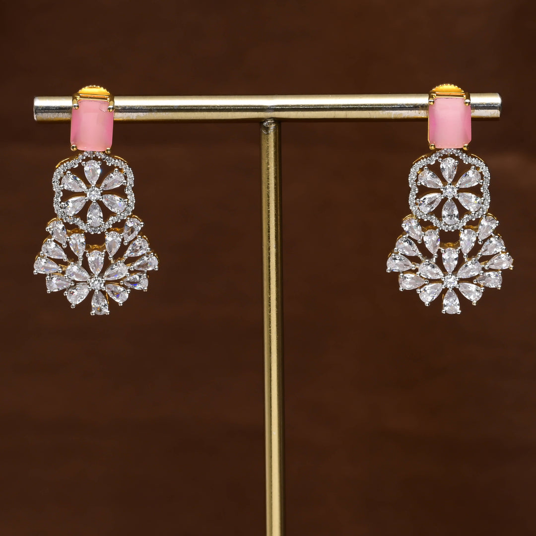 CZ Diamond Finish Earrings