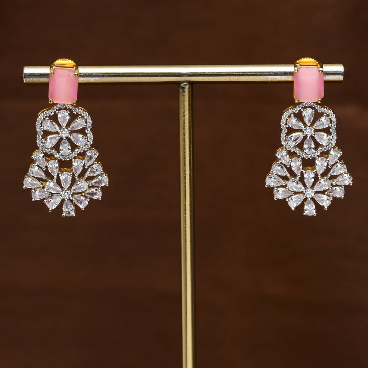 CZ Diamond Finish Earrings