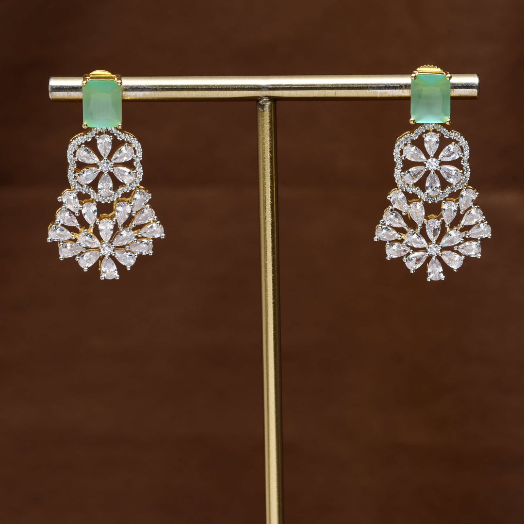CZ Diamond Finish Earrings
