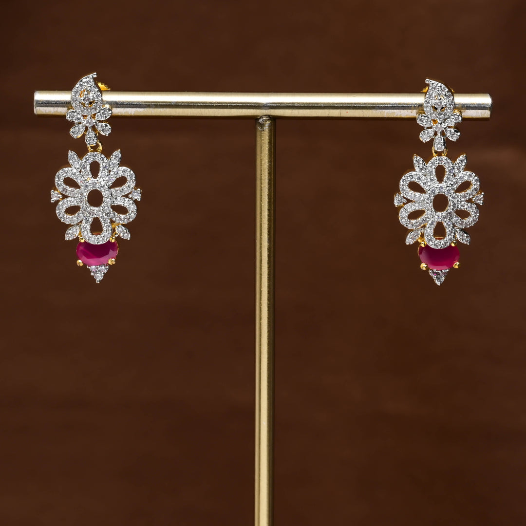 CZ Diamond Finish Earrings