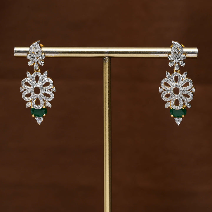 CZ Diamond Finish Earrings