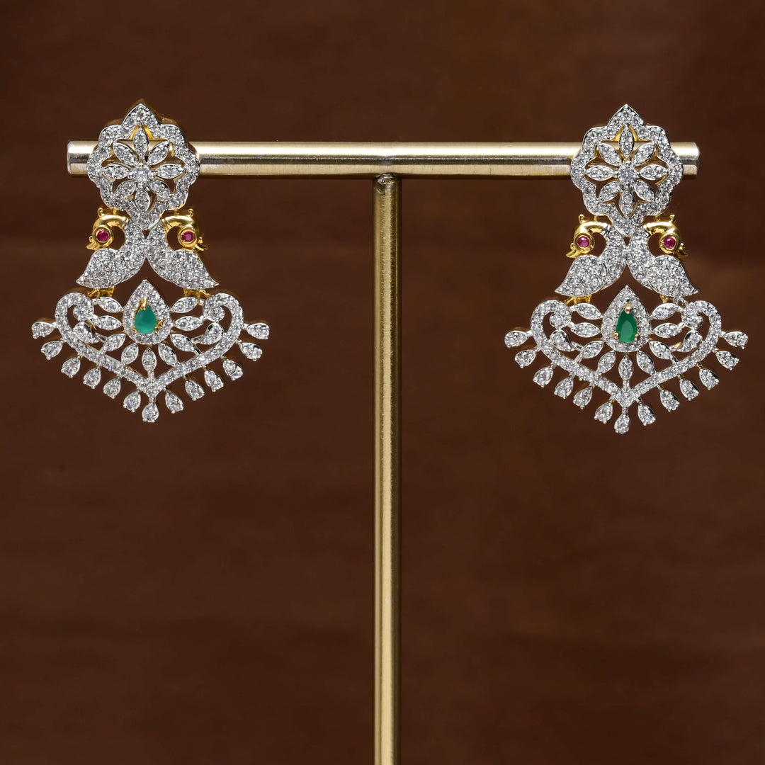 CZ Diamond Finish Earrings