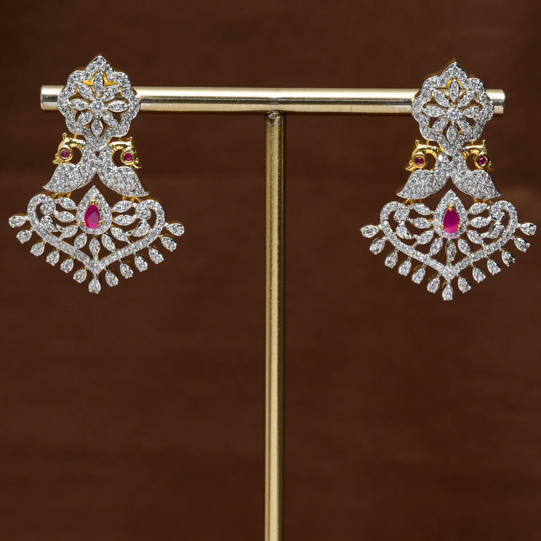 CZ Diamond Finish Earrings