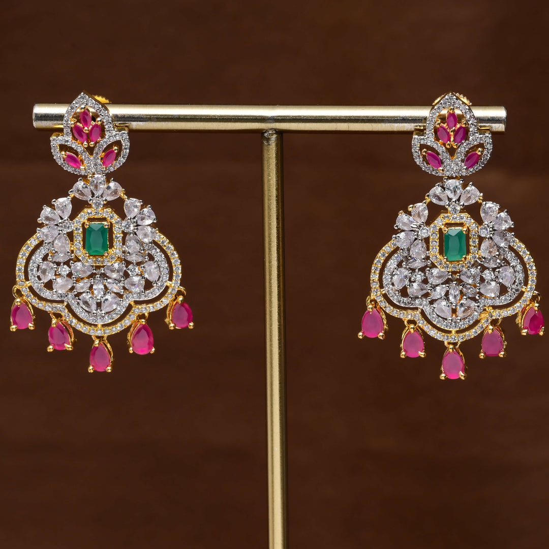 CZ Diamond Finish Earrings