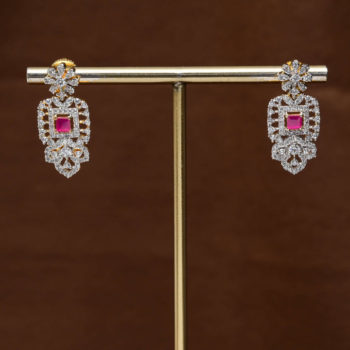 CZ Diamond Finish Earrings