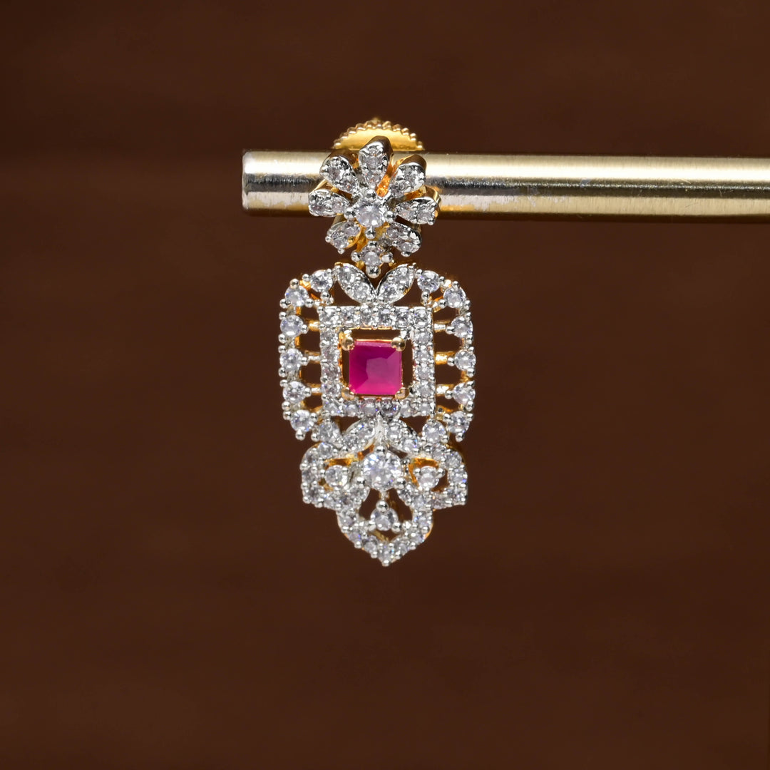 CZ Diamond Finish Earrings