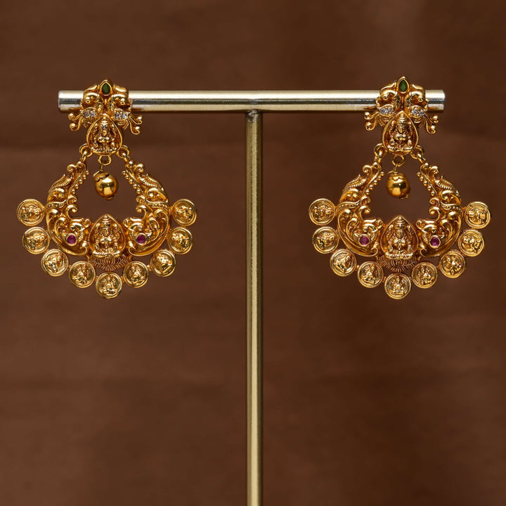 Temple Chandbali Earrings