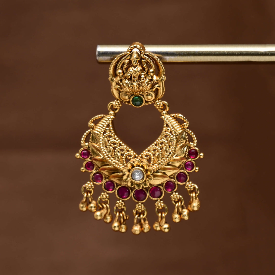 Temple Chandbali Earrings