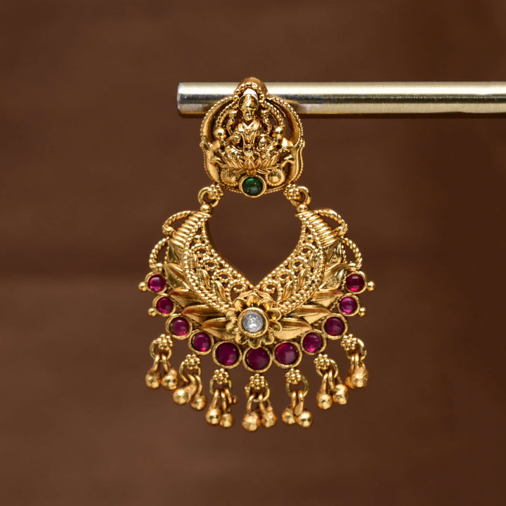 Temple Chandbali Earrings