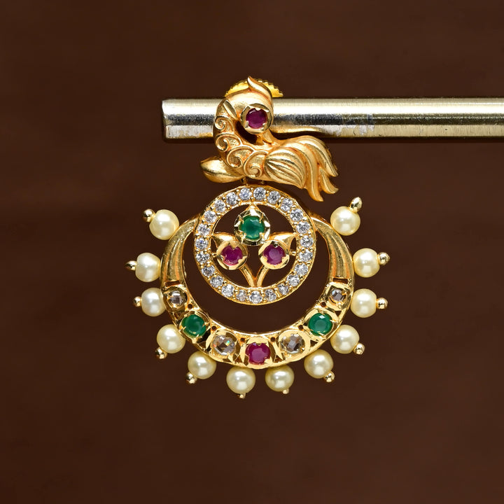 CZ Gold Finish Earrings