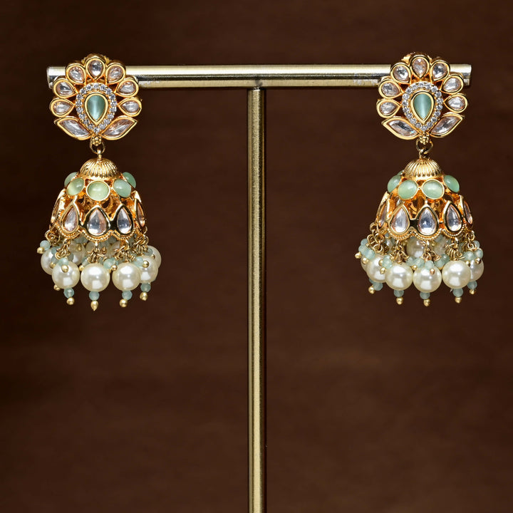 Moissanite Jhumka Earrings