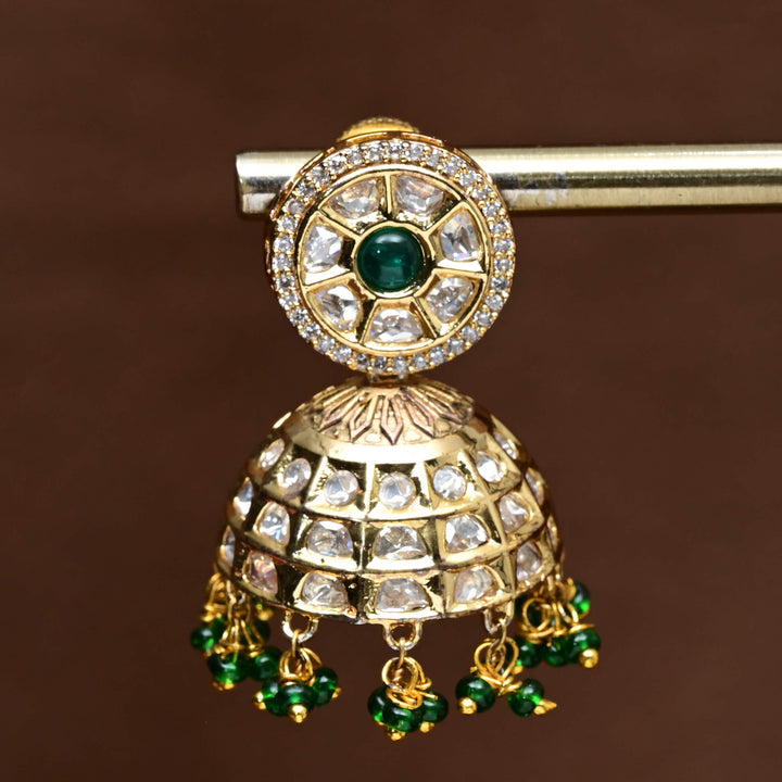 Moissanite Jhumka Earrings