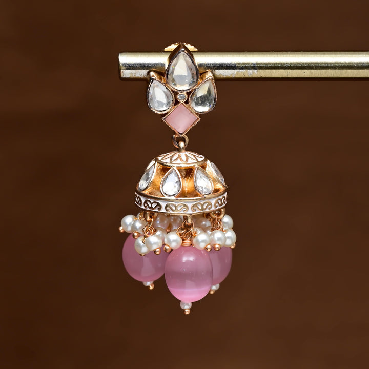 Moissanite Jhumka Earrings