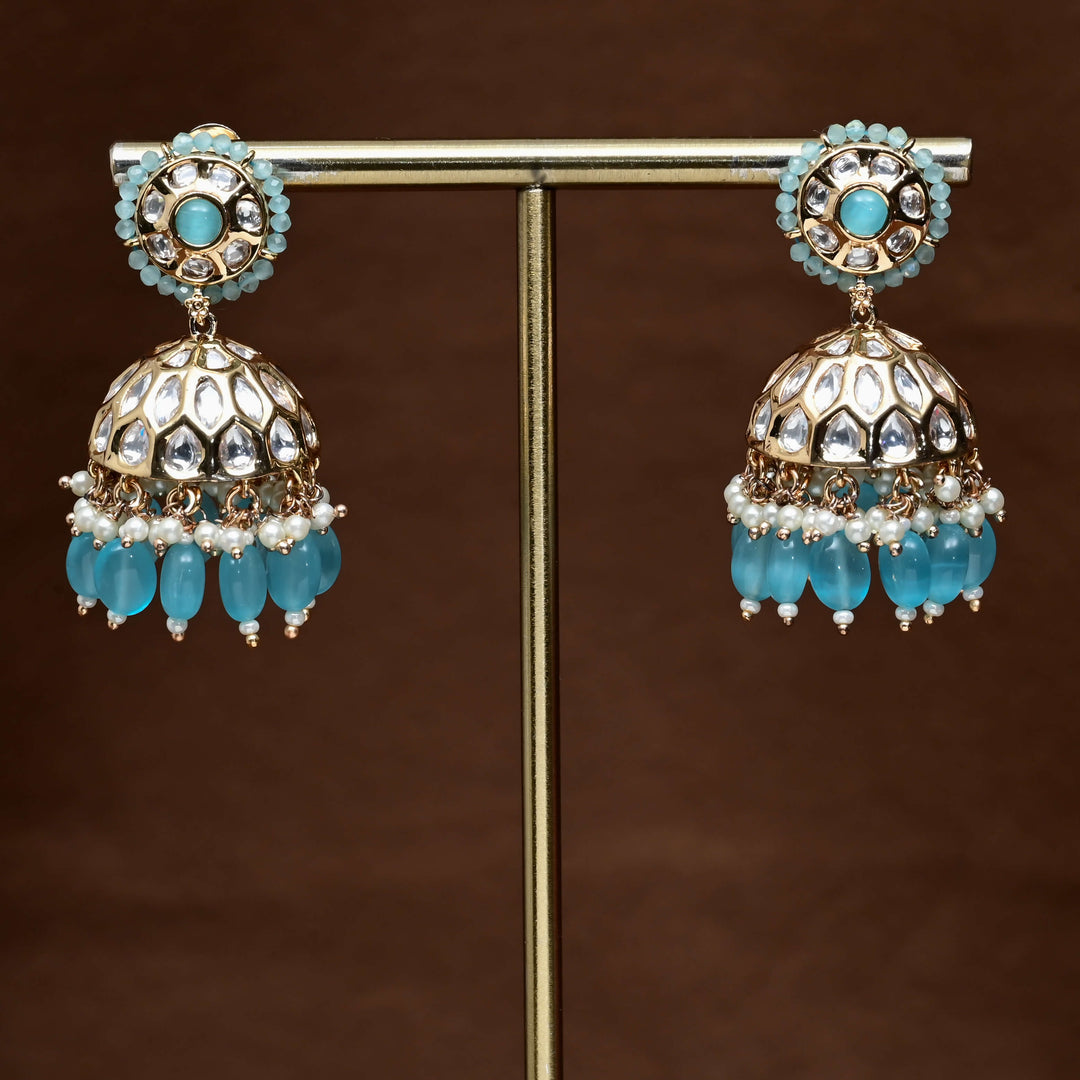 Moissanite Jhumka Earrings