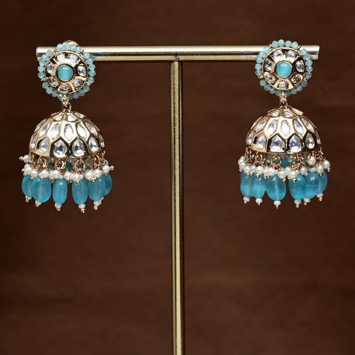 Moissanite Jhumka Earrings