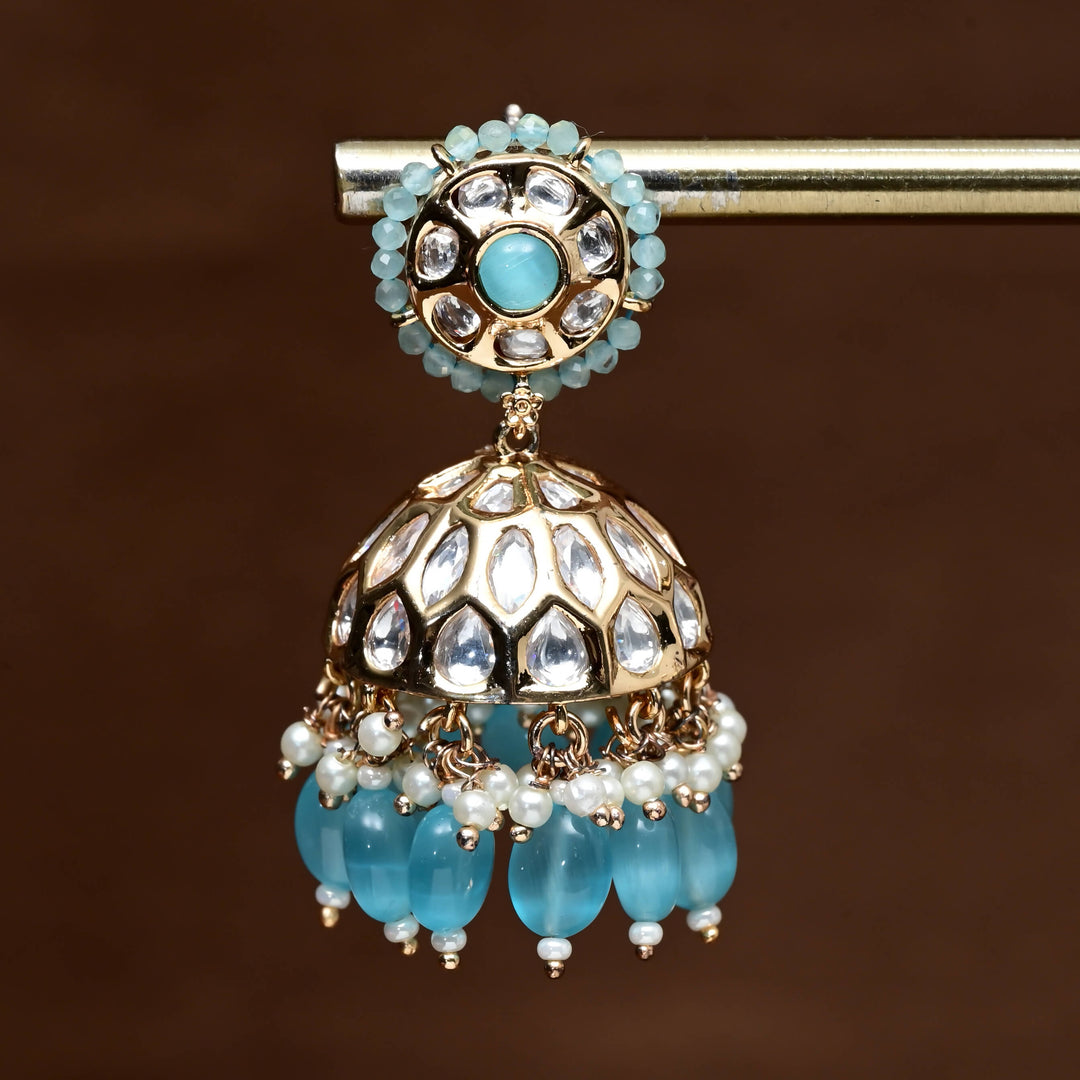 Moissanite Jhumka Earrings