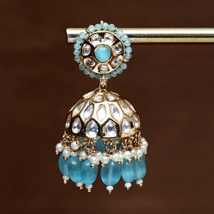 Moissanite Jhumka Earrings
