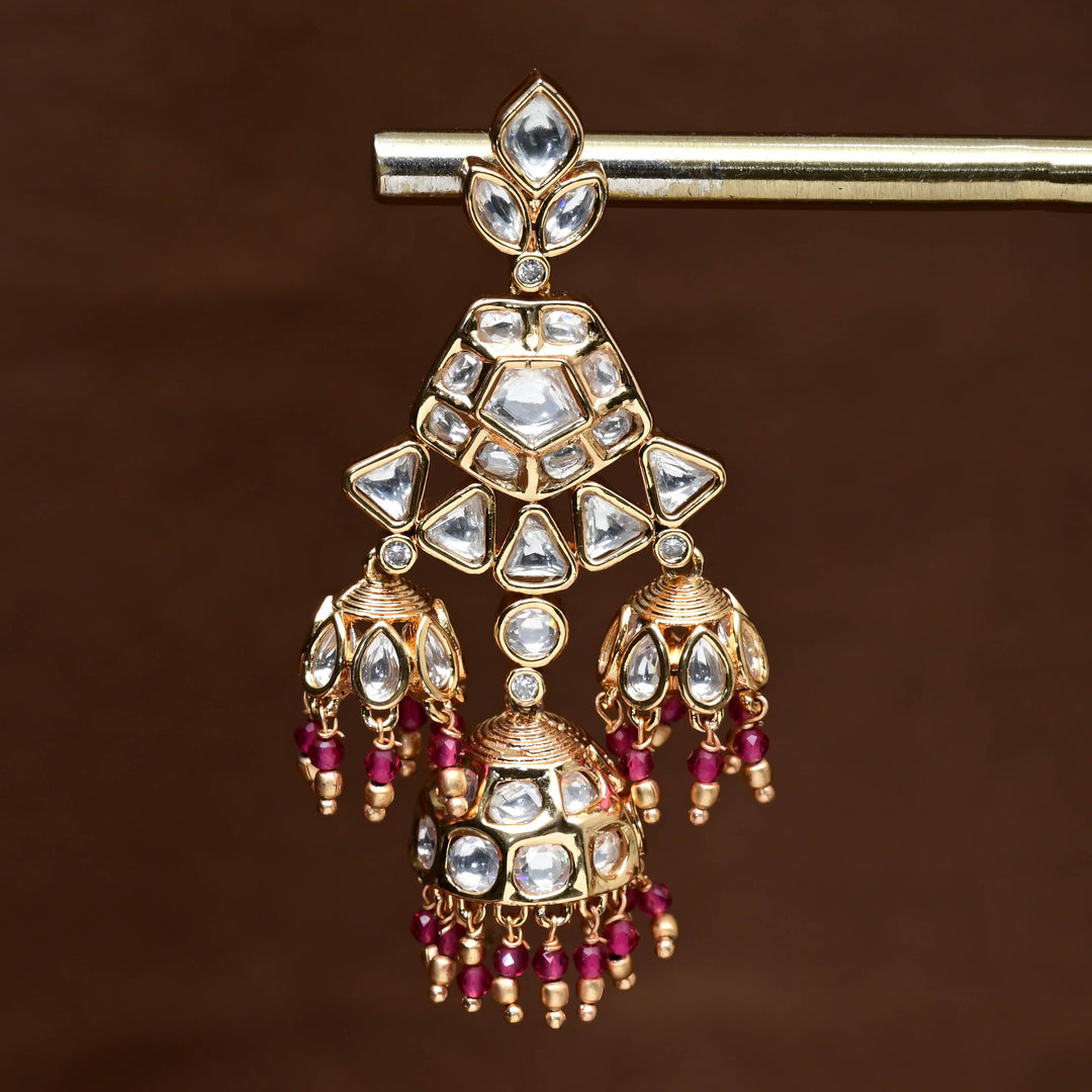 Moissanite Jhumka Earrings