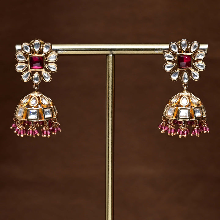 Moissanite Jhumka Earrings