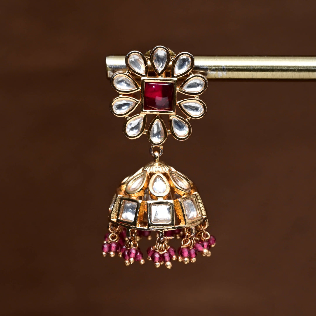 Moissanite Jhumka Earrings